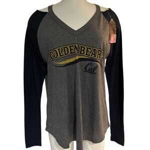 Cal Golden Bears Colosseum Women's Cold Shoulder Shirt M New